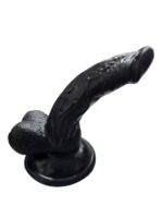 Gerçekçi Testisli Siyah Dildo 16 cm - Image 4