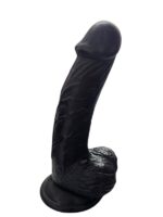 Gerçekçi Testisli Siyah Dildo 19 cm - Image 6