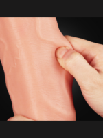 12 İnç Dual Layered Platinum Silicone Cock - Görsel 4