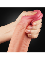 12 İnç Dual Layered Platinum Silicone Cock Dildo - Görsel 4