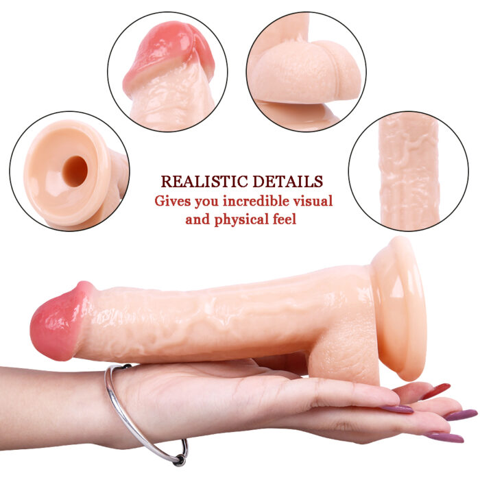 19CM Gerçekçi Ten Rengi Dildo Penis - Görsel 2