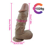 26CM Gerçekçi Mega Dildo - Görsel 4