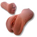 3 Girişli Vajina Anal Oral Mastürbatör