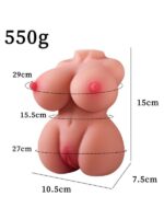 550 Gr Göğüslü Gerçekçi Vajina Mastürbatör - Görsel 2