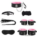 7 Parçalı Fetiş Set Pembe