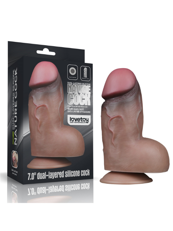 gizlipaketim-70-inc-dual-layered-platinum-silicone-cock-1115196-1 7.0 İnç Dual Layered Platinum Silicone Cock - Görsel 1
