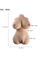 9.8KG Ağırlığında Emiş Özellikli Ultra Realistik Yarım Vücut Mastürbatör - Image 5