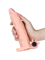 Add 2 İnç Pleasure X Tender Vibrating Penis Sleeve Brown - Görsel 4
