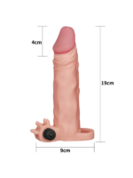 Add 2 İnç Pleasure X Tender Vibrating Penis Sleeve Flesh - Image 2