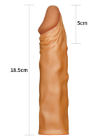 Add 2" Pleasure X Tender Penis Sleeve Brown - Görsel 3