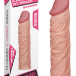 Add 2" Pleasure X Tender Penis Sleeve Flesh