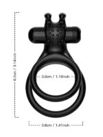 Çift Halkalı Manyetik Şarjlı Penis ve Testis Halkası – Klitoris Uyarıcılı, Suya Dayanıklı, Çiftler İçin Tasarlanmış Titreşimli Model - Image 2