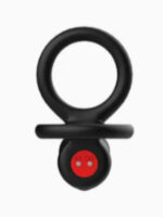 Çift Penis Halkalı Titreşimli Prostat Masaj Aleti ve Dildo Vibratör - Geciktirici Etkili & Testis Uyarıcı Esnek Silikon Anal Plug - Image 3