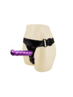 Çift Taraflı Mor Renk Belden Bağlamalı Dildo - Görsel 2