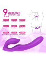 Çift Titreşim Motorlu Strapless Giyilebilir Çift Taraflı Vibratör – 180° Bükülebilir, IPX7 Su Geçirmez - Görsel 4