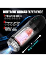 İnleme Sesli ve Titreşimli Otomatik Modern Suni Vajina Mastürbatör – 7 Modlu Dönebilen, USB Şarjlı - Görsel 2