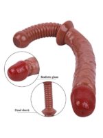 KahveRengi 38 cm Jop Dildo Model No:1070 - Görsel 3