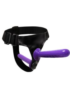 Mor Double Dong Belden Bağlamalı Çift Taraflı Bisex Dildo model 2 - Image 4