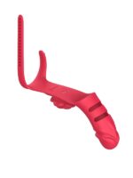 Parmak takılabilir fiziksel dildo + Gül Titreşimli 2'si 1 arada yeni tasarım parmak vibratörü - Image 5