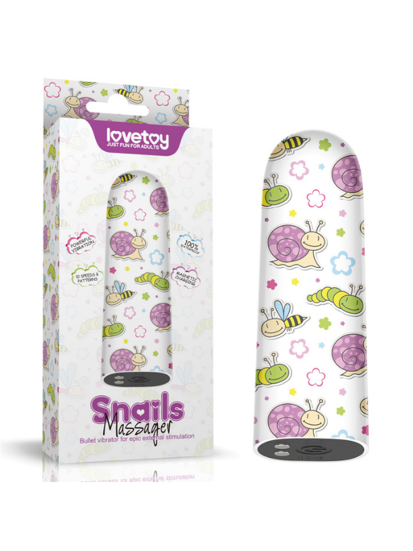 gizlipaketim-rechargeable-snails-massager-kursun-vibrator-1119868-1 Rechargeable Snails Massager Kurşun Vibratör - Görsel 1
