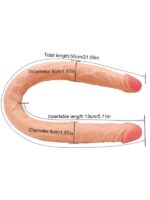 Ten Rengi 55 cm Çift Taraflı Dildo Model No:1034 - Görsel 2
