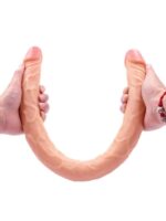 Ten Rengi 55 cm Çift Taraflı Dildo Model No:1034 - Görsel 3