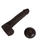 Ultra Gerçekçi 24 Cm Brown Melez Kıkırdaklı Dildo - Image 5
