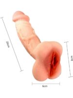 Vajina Girişli Dolgulu Realistik Penis Kılıfı Mastürbatör 20CM - Görsel 4