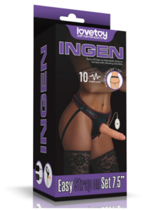 Vibrating Easy Strapon Set 7.5 İnç Belden Bağlamalı