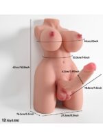 L-Join Gerçekçi 5.5 Kg Skin (Ten) Yarım Vücut Trans Vajina Mastürbatör Dildo - Görsel 2