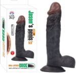 Süper Realistik Titreşimli 24 cm Siyah Zenci Kaliteli Dildo Vibratör Penis