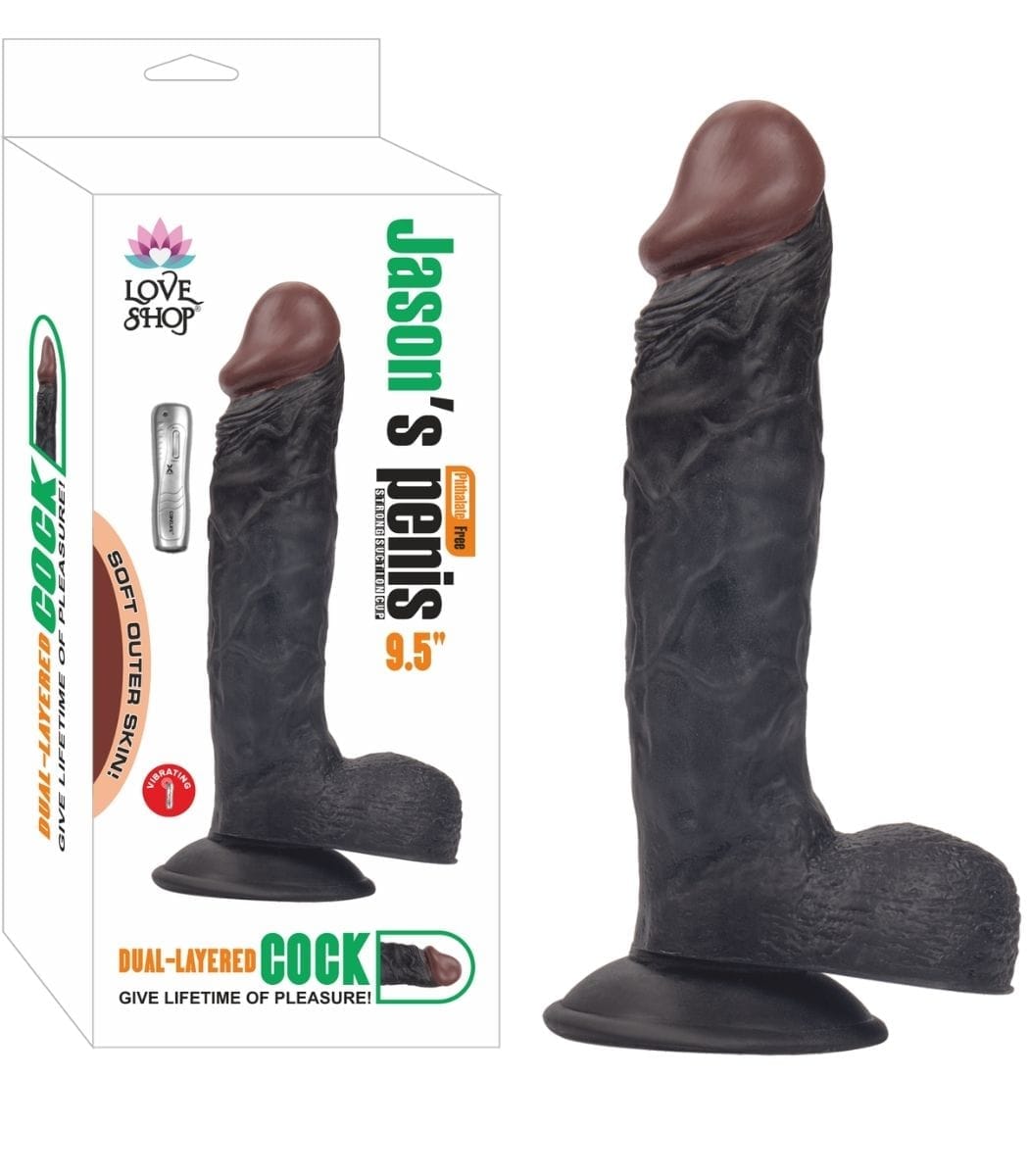 laura-20.jpg Süper Realistik Titreşimli 24 cm Siyah Zenci Kaliteli Dildo Vibratör Penis - Image 1