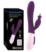 Violet Emotion Klitoris Uyarıcı Tavşan Vibratör - 12 Fonksiyonlu & USB Şarjlı Mor
