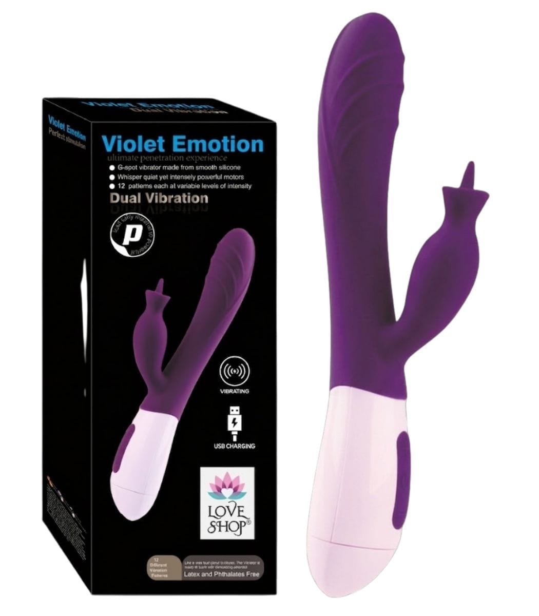 laura-2026-05-11T003305.083.jpg Violet Emotion Klitoris Uyarıcı Tavşan Vibratör - 12 Fonksiyonlu & USB Şarjlı Mor - Image 1