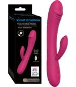 Violet Emotion Çift Motorlu Tavşan Vibratör - 12 Fonksiyonlu & USB Şarjlı Pembe