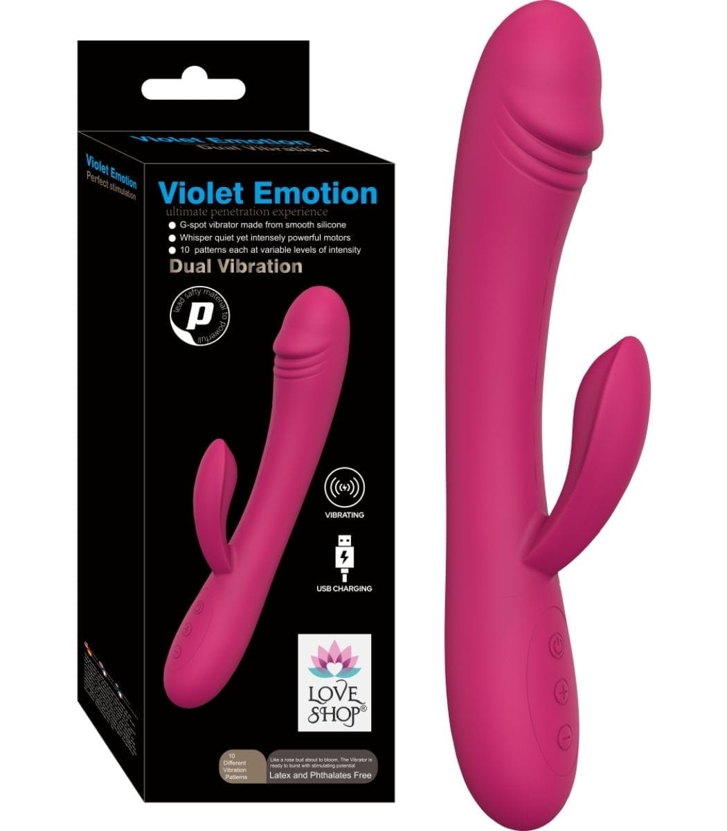 laura-2026-05-11T005742.115.jpg Violet Emotion Çift Motorlu Tavşan Vibratör - 12 Fonksiyonlu & USB Şarjlı Pembe - Görsel 1