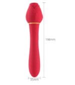 Tinda 20 Fonksiyonlu Gül Tasarımlı Anal-Vajinal Uyarıcı Vibratör - Görsel 5