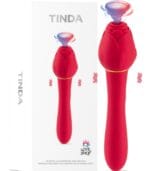 Tinda 20 Fonksiyonlu Gül Tasarımlı Anal-Vajinal Uyarıcı Vibratör