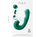 Ella 10 Fonksiyonlu G Noktası ve Dil Titreşimli Vibratör Yeşil