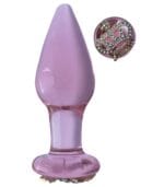 Premium Dolgulu Cam Anal Plug A Kalite - Görsel 2