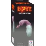 Tüylü Kuyruklu Pembe Cam Anal Plug Premium A Kalite
