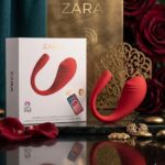 Giyilebilir Vibratör Telefon Uygulamalı Zara Dokunma Ses ve Müzik ÖZellikli Kırmızı