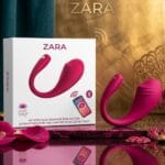 Giyilebilir Vibratör Telefon Uygulamalı Zara Dokunma Ses ve Müzik ÖZellikli Pembe