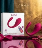 Giyilebilir Vibratör Telefon Uygulamalı Zara Dokunma Ses ve Müzik ÖZellikli Pembe