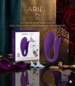 Ariel App Kontrollü Vibratör Giyilebilir Emme ve Titreşimli Premium Vajinal Stimülatör Mor