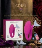 Ariel App Kontrollü Vibratör Giyilebilir Emme ve Titreşimli Premium Vajinal Stimülatör Pembe
