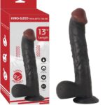 Süper Realistik Büyük Boy 33 cm Siyah Zenci Kaliteli Dildo Penis