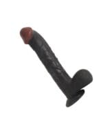 Süper Realistik Büyük Boy 33 cm Siyah Zenci Kaliteli Dildo Penis - Görsel 3