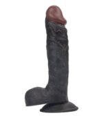 Süper Realistik Siyah Zenci 21 cm Kaliteli Dildo Vibratör Penis - Görsel 2