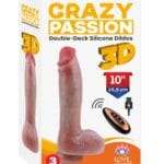 Premium Realistik Vibratör Dildo Uzaktan Kumandalı Titreşimli Usb Şarjlı 25.5cm